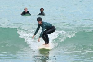 Beginner Surfing class in Selong Belanak