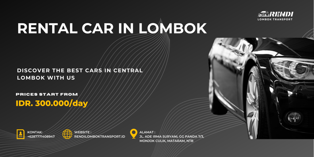 Rendi Lombok Transport car rental in Lombok